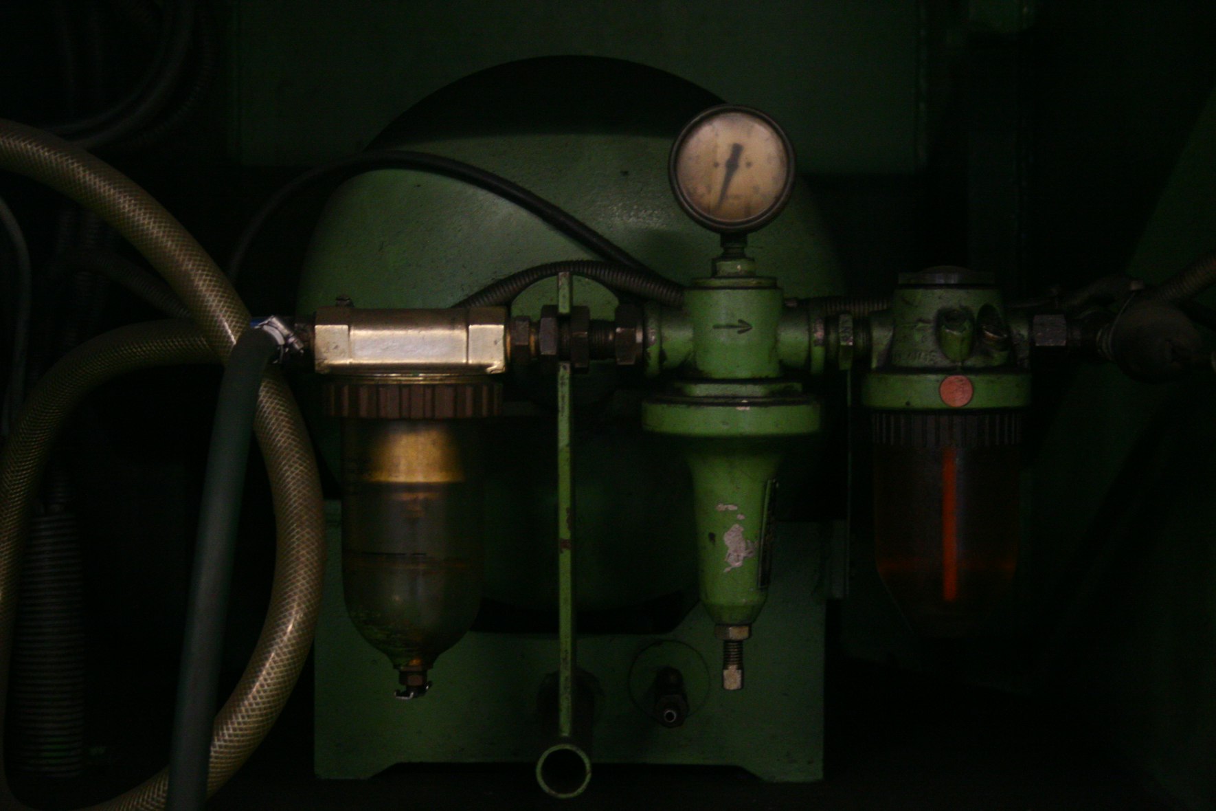 Detalhe tecnico de componentes industriais